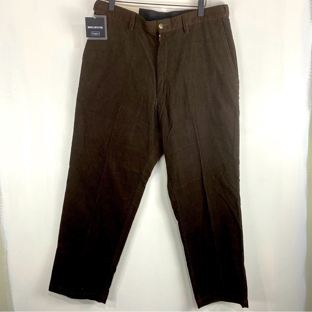 Haggar Men's Cotton Corduroy Ribbed Classic American‎ Fit Pants Size 34X29 (NWT)